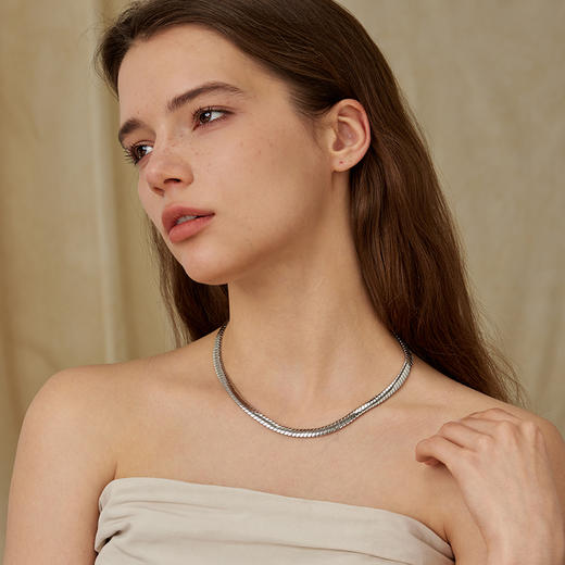 ARSIS｜自由搭配系列 宽蛇骨项链 商品图6