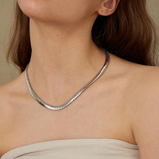 ARSIS｜自由搭配系列 宽蛇骨项链 商品图7