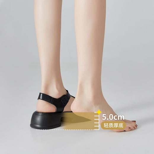 ZHR猪笼鞋2024新款夏季时尚编织罗马凉鞋舒适百搭松糕底凉鞋 商品图8