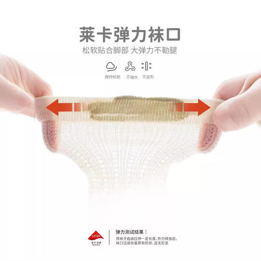 【3双装】宝宝过膝袜夏季薄款网眼防蚊袜 无骨精梳棉不勒脚新生儿袜子xs-m 商品图3