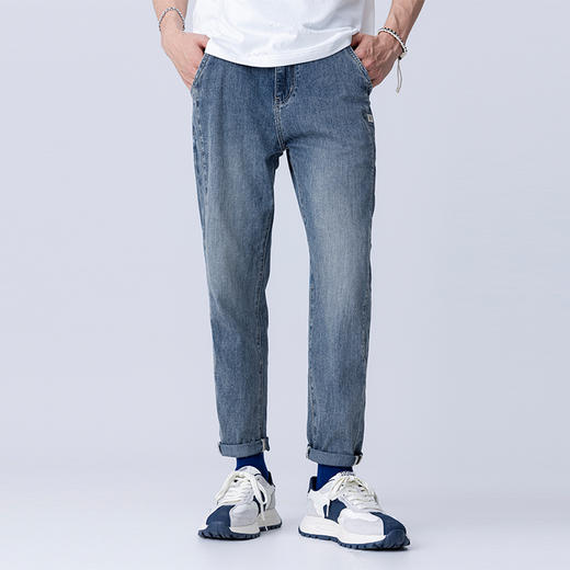【断码清仓】HX 夏季水洗萝卜牛仔九分裤S210420020101 商品图0