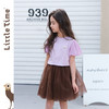 littletime女童t恤法式慵懒2024夏季洋气韩版儿童纯棉宽松短袖 商品缩略图1
