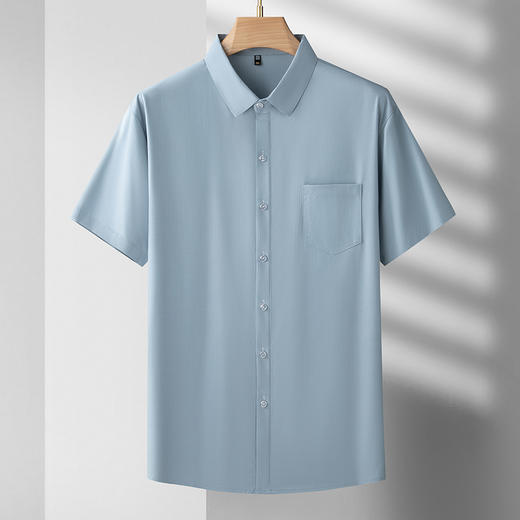 【莫代尔】【新款DDS】大依优型大码男装短袖衬衫加肥加大t恤大号胖子男士上衣夏季半袖休闲商务 商品图2