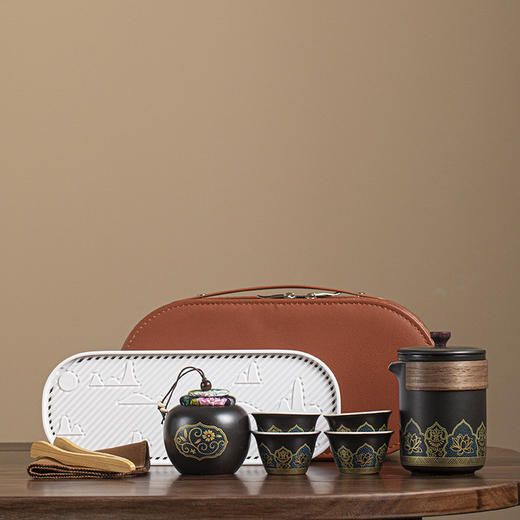 【旅行便携茶具，款式多样 满足选择！】旅行茶具小套装 便携 收纳功夫陶瓷户外露营快客杯商务礼品！--ry 商品图5