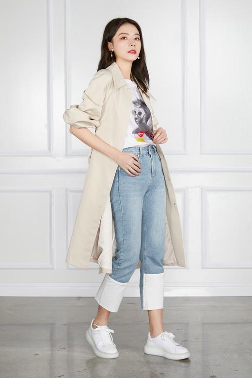 Le Malene 插肩袖绑带收腰风衣外套 11344 商品图4