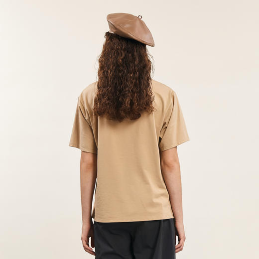 谜底短袖T恤女士2024年夏季新款设计感圆领宽松拼接上衣242MT0703 商品图2