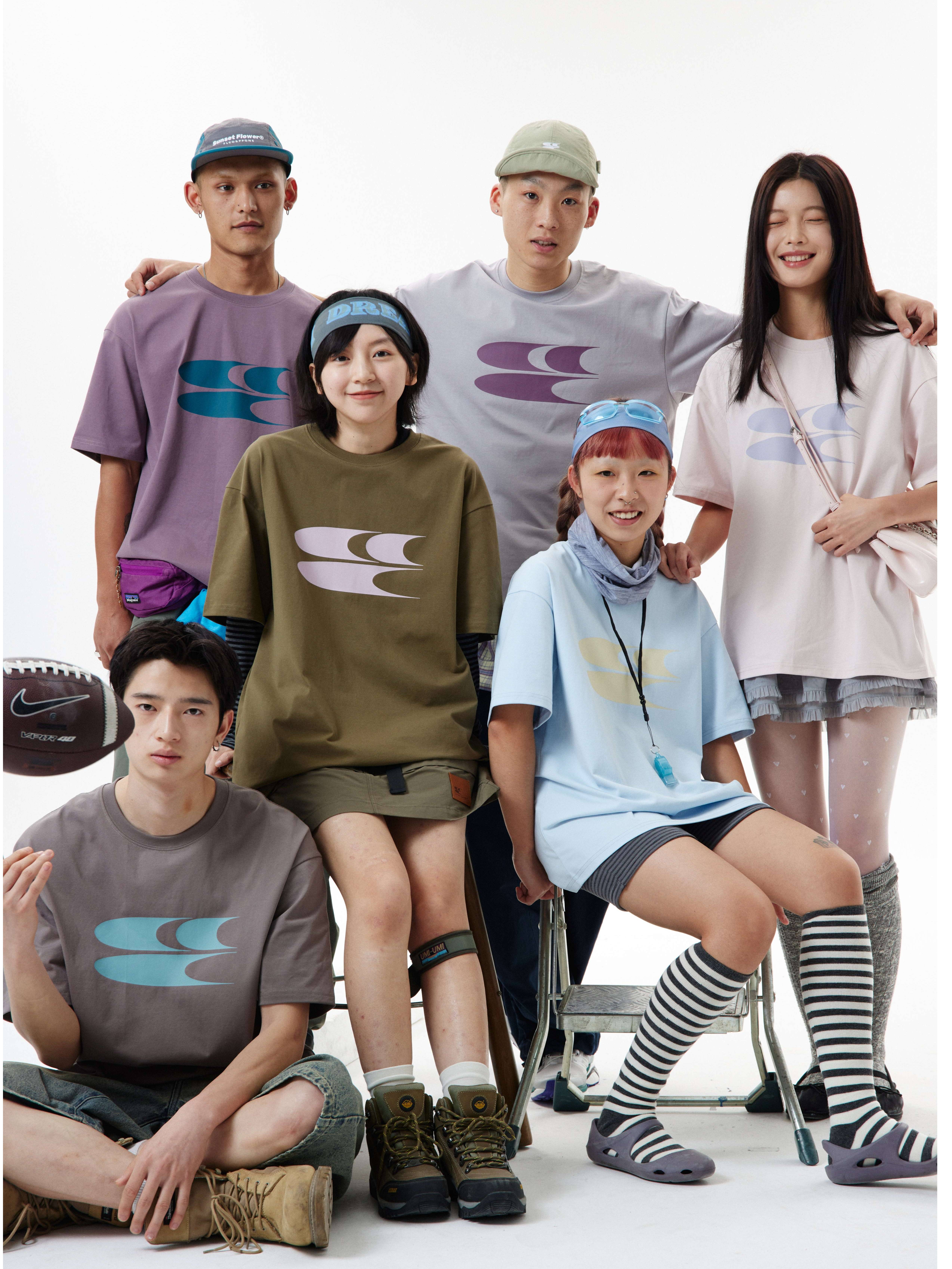 24莫兰迪低饱和多色3C经典LOGO短袖teeT恤