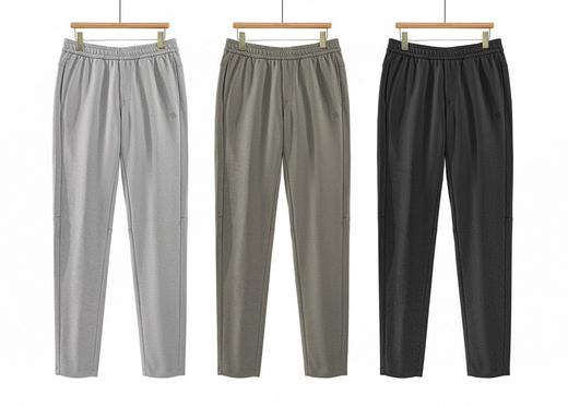 Martine Wester男小米阶梯针织面料松紧腰直筒慢跑裤 11113563 简洁锥腿裤型 商品图0