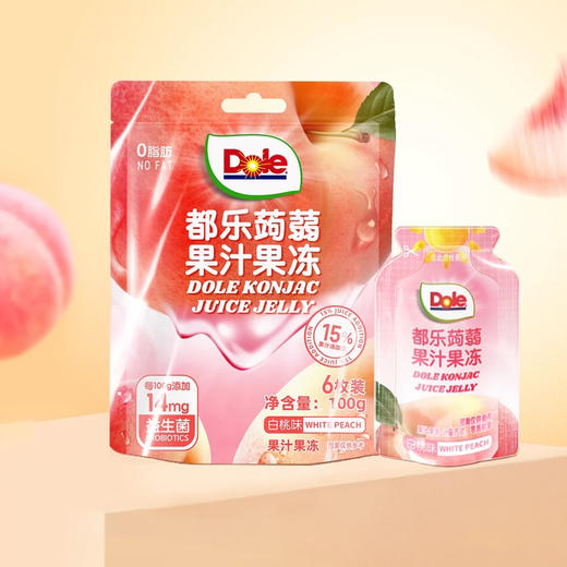 都乐蒟蒻果汁果冻柠檬味100g 商品图4