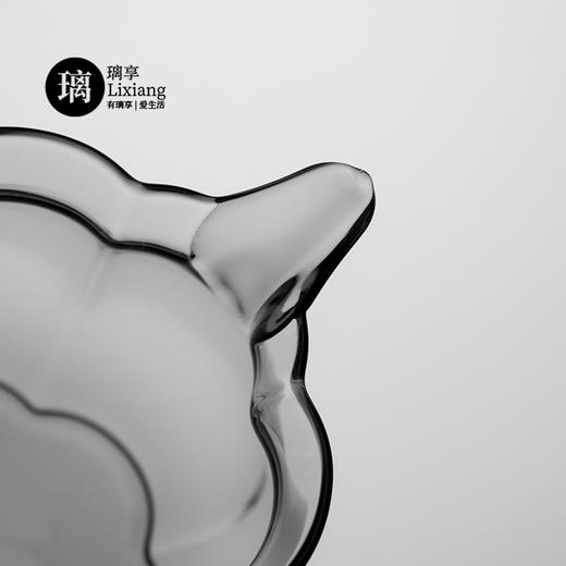 璃享 梅花玻璃公道杯高档茶具新款凤玉茶海单个加厚耐热高级分茶器茶漏 商品图7