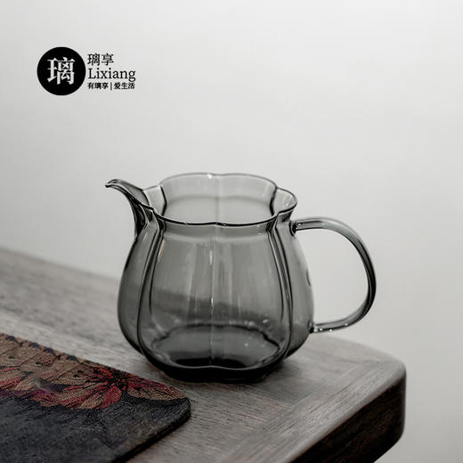 璃享 梅花玻璃公道杯高档茶具新款凤玉茶海单个加厚耐热高级分茶器茶漏 商品图8
