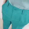 板栗研衣所/BLV921B/绿松石蓝亚麻裤子 商品缩略图2