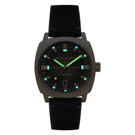 新款SPINNAKER三角帆枕型壳复古潜水自动机械手表夜光男士5113 商品图2