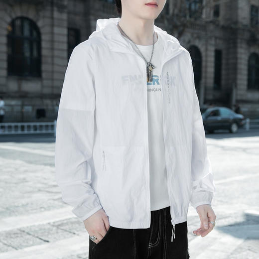 【防晒衣】【新款DSL】大依优型大码连帽外套皮肤衣防晒外套男宽松加肥加大码上衣夹克薄款 商品图2