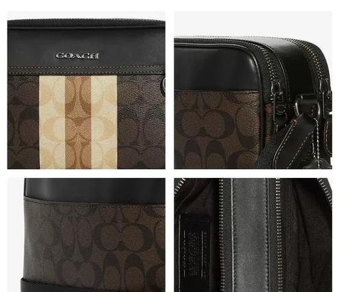 【专柜版】 GRAHAM 系列 男士斜挎包相机包盒子包 C9965 褐色 商品图6