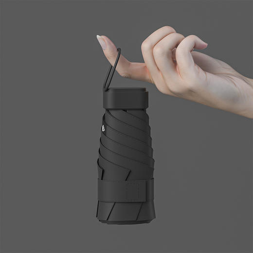 【防晒神器，黑胶小巧便携】防紫外线UPF50+，六折环扣扁伞。环扣折叠遮阳伞包包伞，小巧机智，包包随手带！40°C晒不黑，多波段防晒，抗风雨。享受阳光，拒绝晒伤！ 商品图14