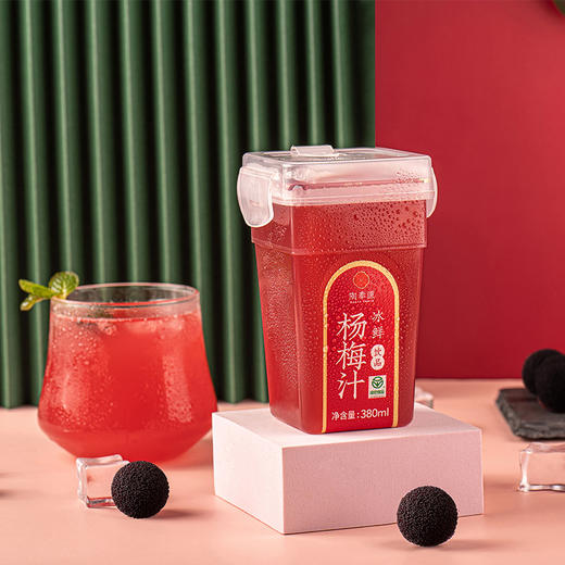 严选 | 陶奉源冰鲜杨梅汁 380ml*6瓶 果汁饮料冷藏果蔬汁 清爽解腻 商品图6