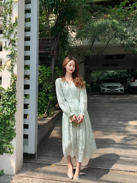 法式浪漫度假连衣裙