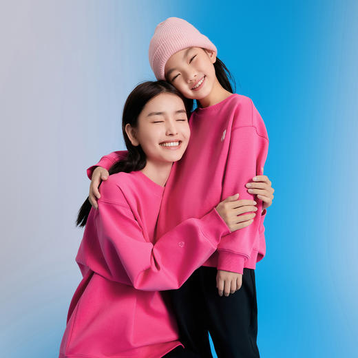 【抗菌防螨虫】男女童凉感圆领长袖卫衣亲子装安奈儿童装实体店同款AM331918 商品图3