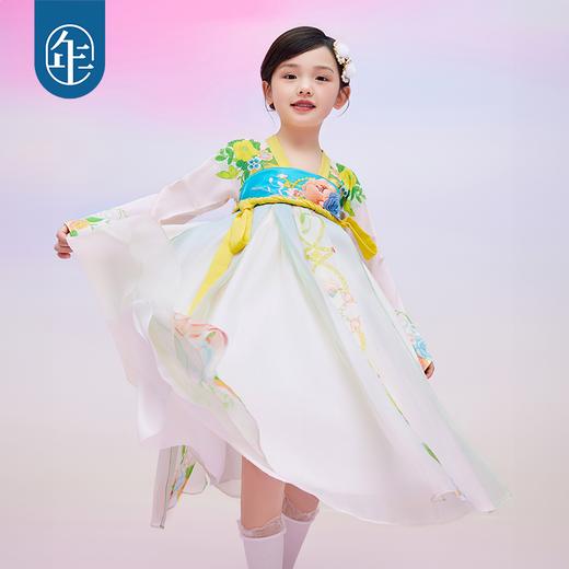 【花光柳影】年衣女童汉服裙春季新款女孩新中式连衣裙改良襦裙G 商品图2