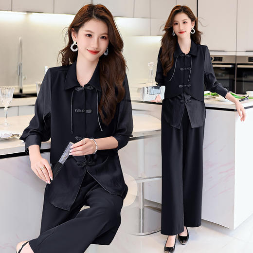 新中式西装，防晒宽松减龄西服西裤两件套HR-KJFA860 商品图3