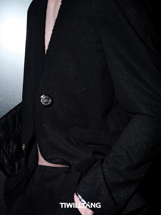 TIWILLTANG启世录“鹭序鸳行”怀梦少年感松弛气质闪光西装套装夏 商品图3