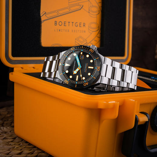 新款|英国SPINNAKER三角帆自动机械表Boettger套装潜水夜光5083 商品图3