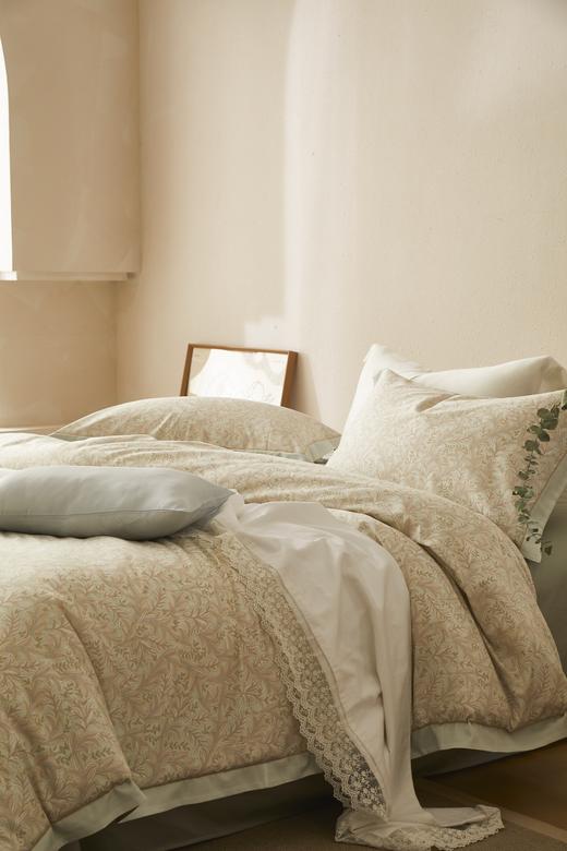 利路米新款美式长绒棉贡缎四件套 薇洛 商品图1