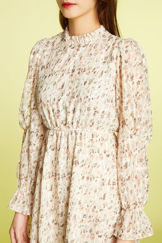 L.Fleuri 荷叶边立领印花连衣裙 11336 商品图3