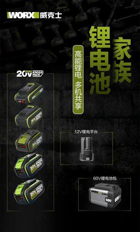 威克士锂电池和充电器家族都有谁？