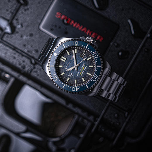 新款SPINNAKER三角帆全钛合金陶瓷圈瑞士芯自动机械手表潜水5127 商品图1