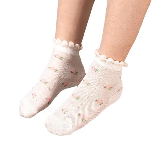 【5双装 随心搭配】女童袜子夏季超薄网眼 仙女宝宝蝴蝶结 棉质透气儿童袜子 商品图4