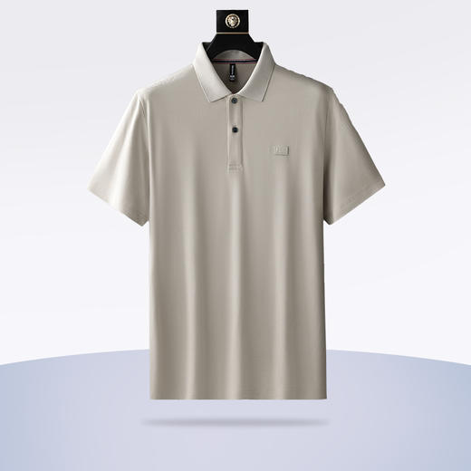 【Q】【100%丝光棉】【DWP】大依优型大码短袖Polo衫翻领加肥加大男士大号弹力透气舒适夏季半袖 商品图1