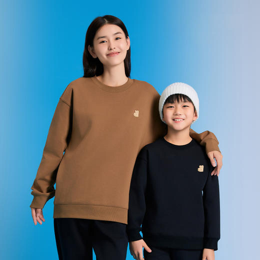 【抗菌防螨虫】男女童凉感圆领长袖卫衣亲子装安奈儿童装实体店同款AM331918 商品图4