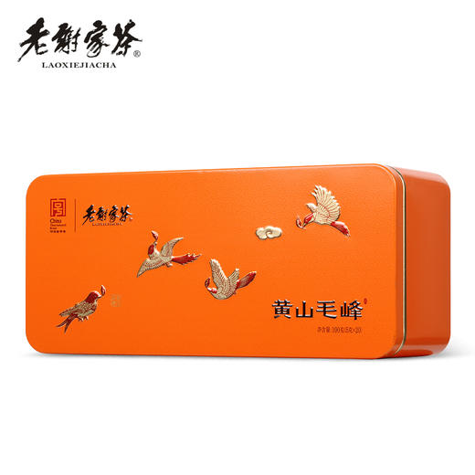 老谢家茶黄山毛峰雨前茶100克罐喜上眉梢 商品图1