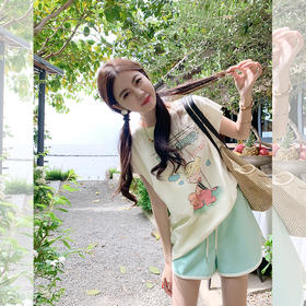 <曾小咸推荐> 【自带慵懒调】裤子+T恤