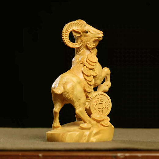 招财羊°黄杨小摆件 商品图2