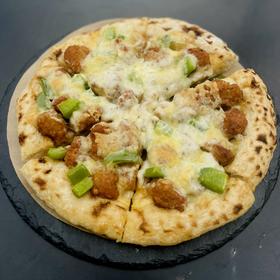 奥尔良鸡米花披萨