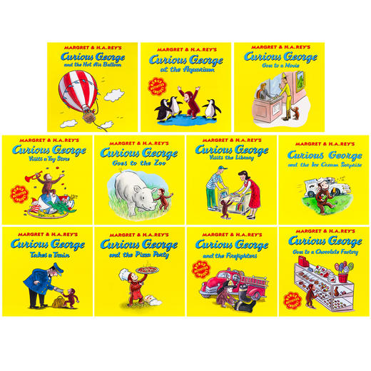 英文原版 The New Adventures of Curious George 好奇猴乔治儿童经典绘本11册套装 图画故事书 英文版 进口英语原版书籍 商品图1