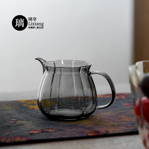 璃享 梅花玻璃公道杯高档茶具新款凤玉茶海单个加厚耐热高级分茶器茶漏 商品图11
