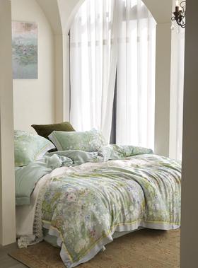 利路米夏季新品LF奥地利兰精天丝四件套 澜可绿