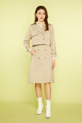 amadella 时尚休闲风衣两件套 11315