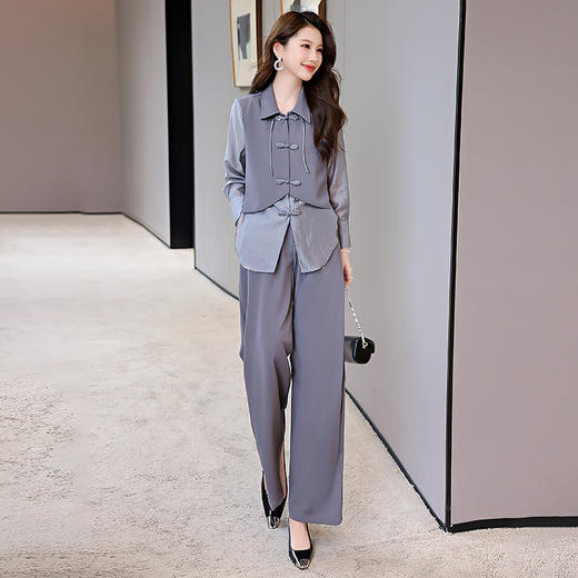新中式西装，防晒宽松减龄西服西裤两件套HR-KJFA860 商品图9