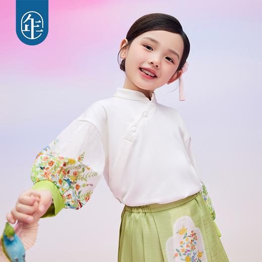 【花漾年华衬衫】年衣女童新中式衬衫新款儿童国风长袖衬衣 商品图0