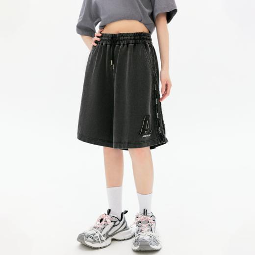 YKYB黄子韬做旧水洗短裤2025夏新款复古百搭潮流五分裤简约阔腿裤 商品图1