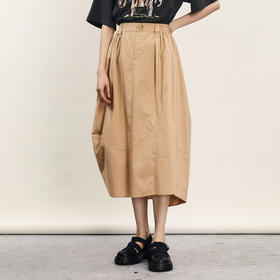 谜底花苞裙半身裙2024年夏季新款时尚设计感通勤长半裙242MB0576