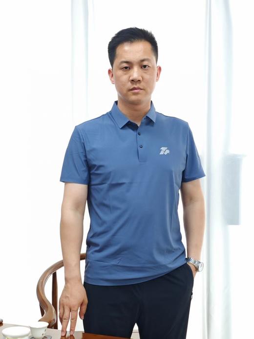 【冰感商务翻领短袖】夏季男士polo衫冰感无痕商务翻领短袖上衣03h 商品图2