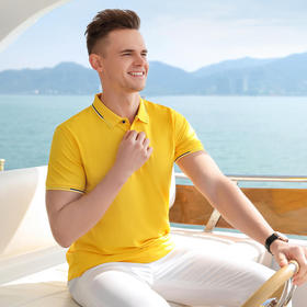 190克超爽兰精棉间色翻领上衣polo衫   ZT-99211#