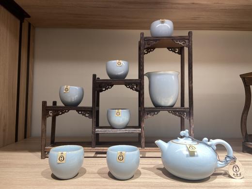 元本道汝窑功夫茶具瓷器陶瓷开片可养匏尊茶壶茶杯礼盒套装//海纳百川套组 商品图1