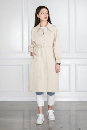 Le Malene 插肩袖绑带收腰风衣外套 11344